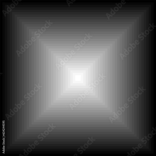 Black and white blended light square pyramid background. Vector illustration.