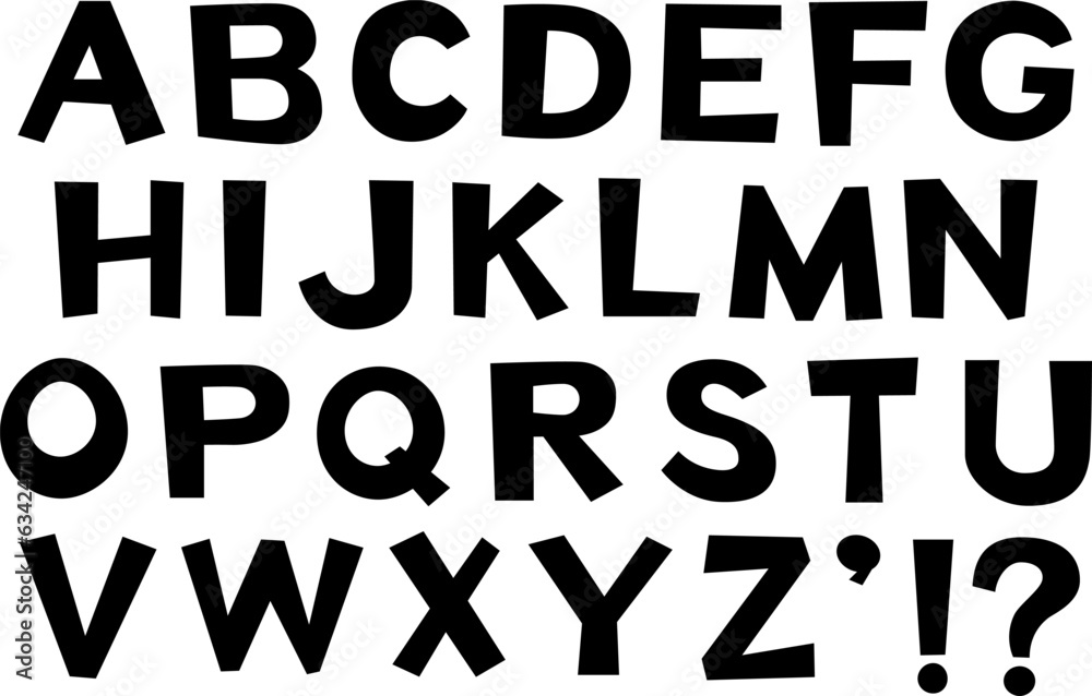 かわいいアルファベット（cute alphabet fonts）