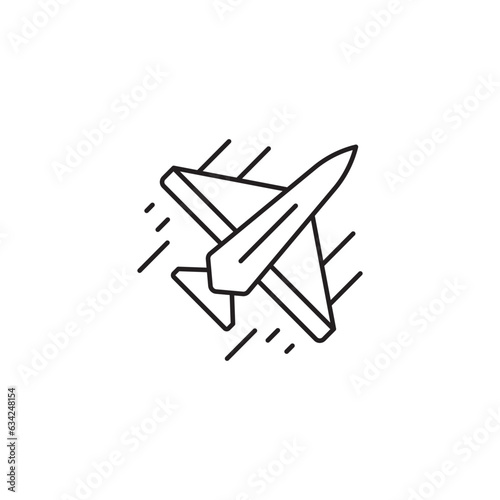 Jet icon design with white background stock illustration