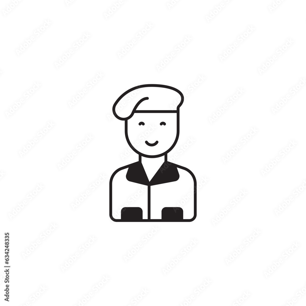 Soldier icon design with white background stock illustration Soldier icon design with white background stock illustration