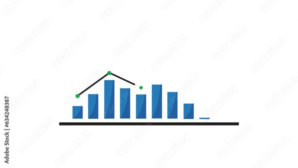 Business profit diagram animation. Animation of increasing economic growth. Business profit diagram animation. Animation of increasing economic growth.
