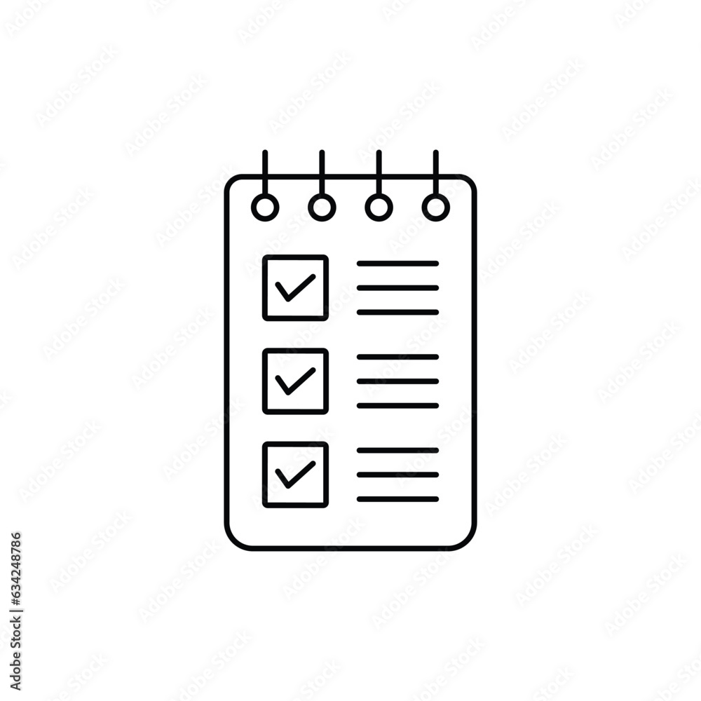 List icon. outline icon List icon. outline icon