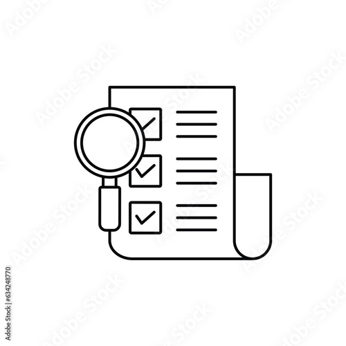looking for data. outline icon