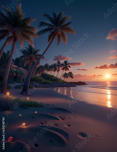 A stunningly beautiful sunset. Generative AI © Tamim_Ahmed_CD