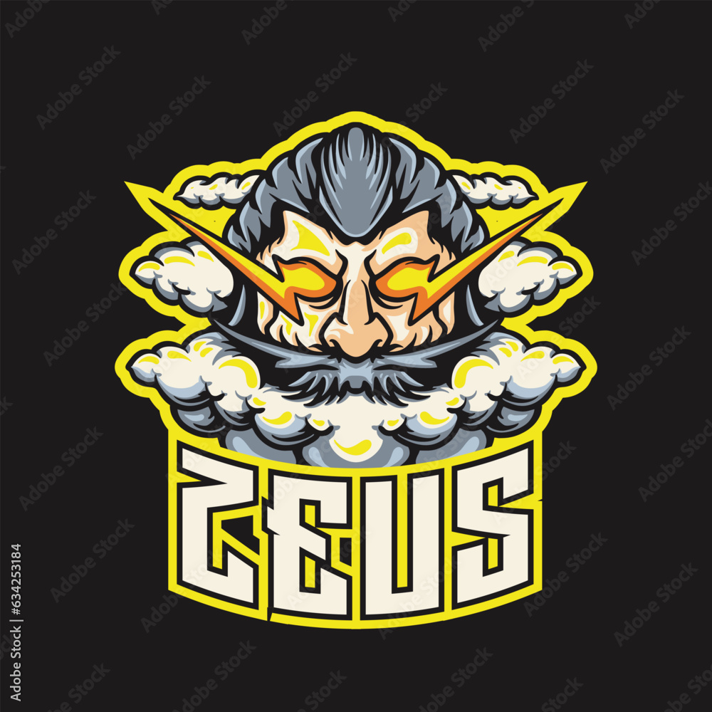 Fototapeta premium Zeus E sports Logo Vector Illustration