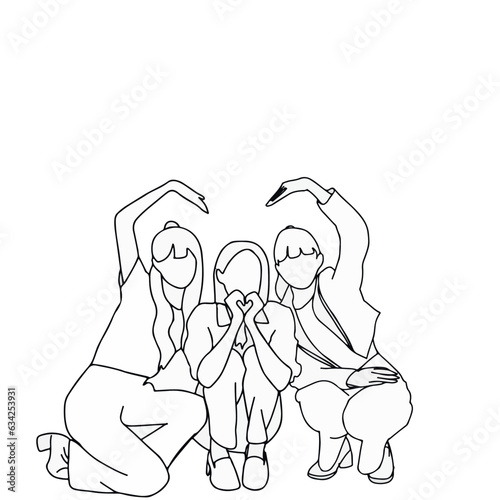 kpop idol party ine art image vector 