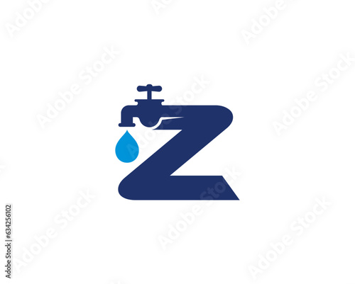 Letter Z and Faucet Logo Design 001