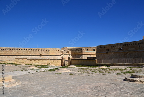Historical Fort in the Old Town of Valletta, the Capital of Malta