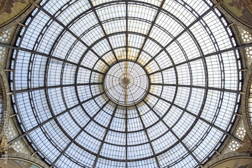 Milan, in Italy, the galleria Vittorio Emanuel, in the historic center 