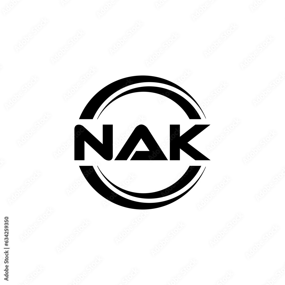 NAK letter logo design with white background in illustrator, vector logo modern alphabet font overlap style. calligraphy designs for logo, Poster, Invitation, etc. NAK letter logo design with white background in illustrator, vector logo modern alphabet font overlap style. calligraphy designs for logo, Poster, Invitation, etc.