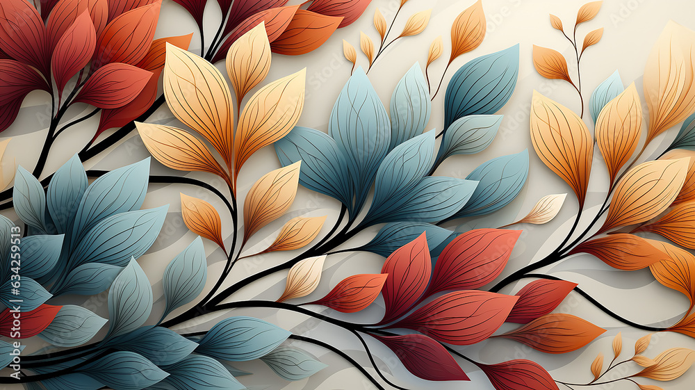 autumn leaves and branches background, abstract soft color softpastel bright colors, fall pattern autumn leaves and branches background, abstract soft color softpastel bright colors, fall pattern