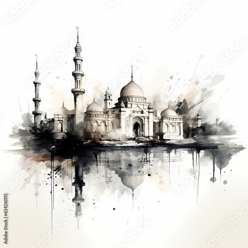 Mosque Water Color © imazydreams