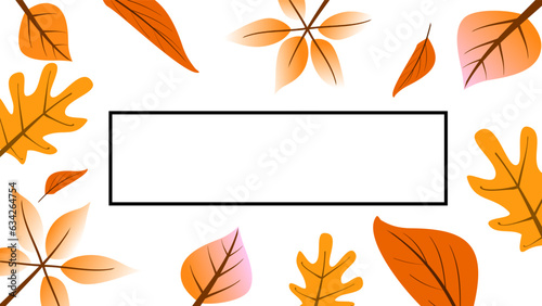 Vertical autumn text placeholder copy space background