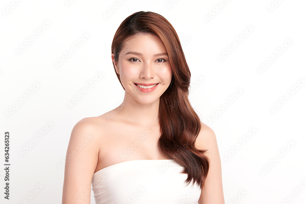 Beautiful young asian woman with clean fresh skin on white background, Face care, Facial treatment, Cosmetology, beauty and spa, Asian women portrait. Beautiful young asian woman with clean fresh skin on white background, Face care, Facial treatment, Cosmetology, beauty and spa, Asian women portrait.