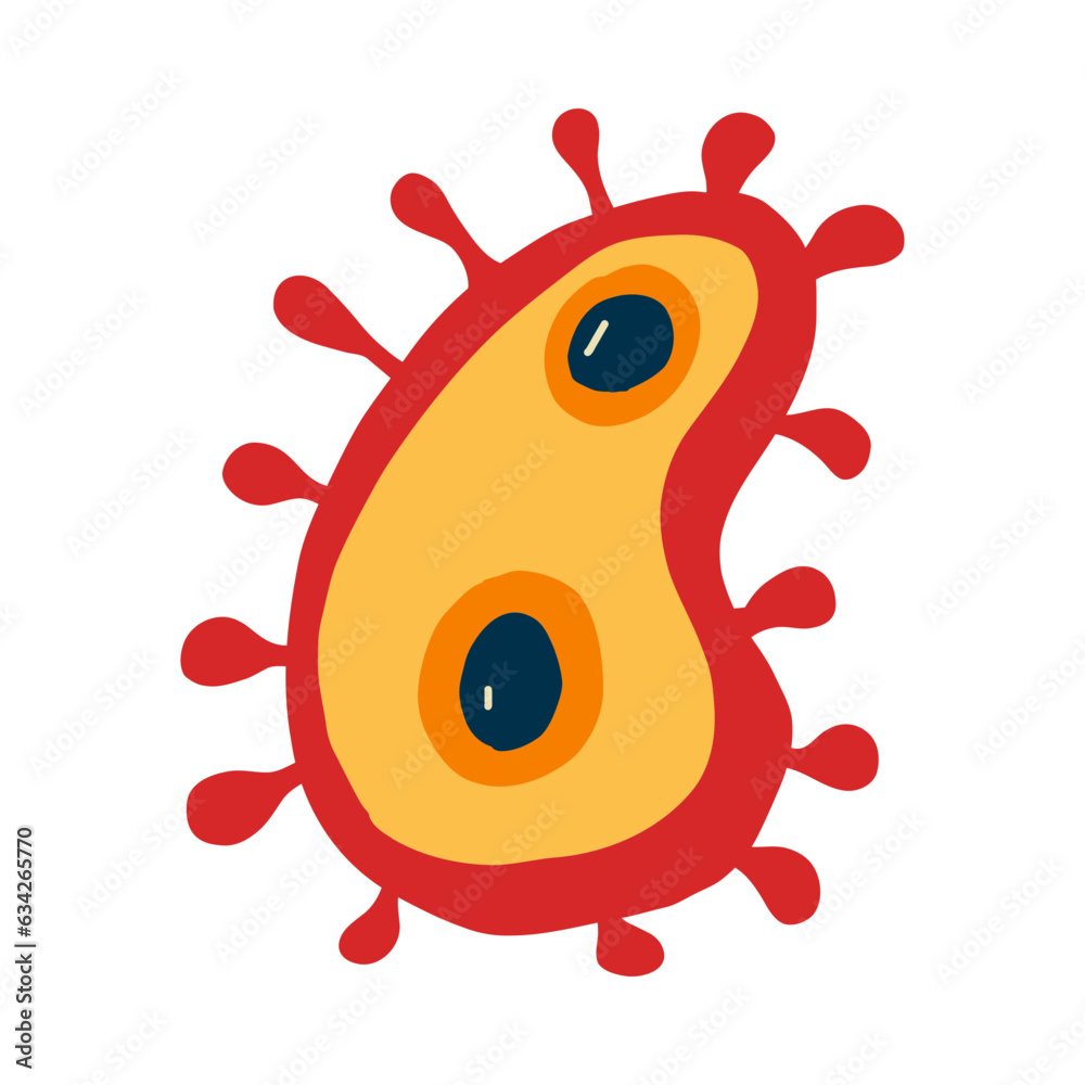 Fototapeta premium microscopic creature in the form of a fantasy illustration