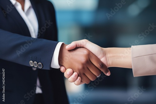 A Close Up Of Two People Shaking Hands. Body Language, Negotiations, Business Deals, Trust, Interpersonal Relationships, Cultural Etiquette, Professionalism, Handshakes