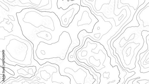 topographic map  abstract height lines on white background vector