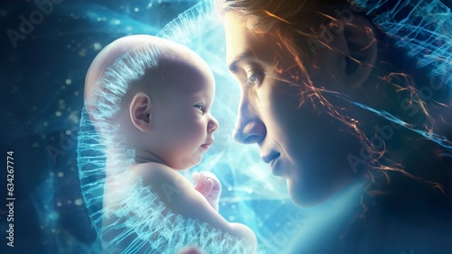 The connection between mother and baby