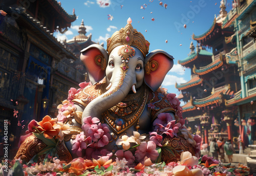 Ganesha, generative ai	 photo