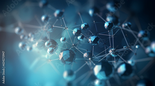 分子のイメージ　Generative AI