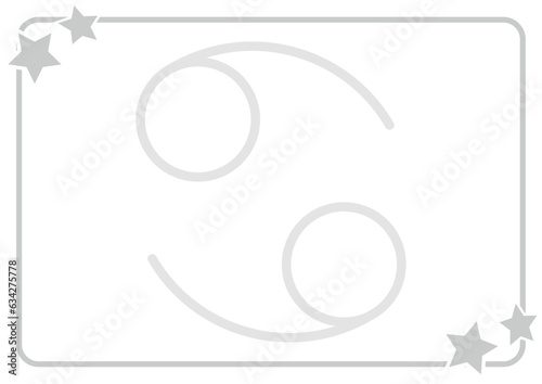 蟹座のかわいいフレーム