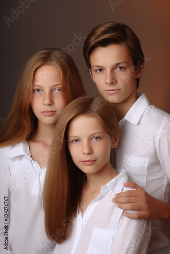 portrait of an attractive family