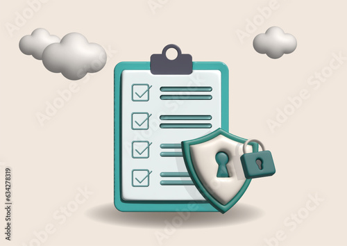 Cyber security software abstract concept 3D vector illustration. Information security software, antivirus solution, cybersecurity program, network safety, corporate data protection abstract metaphor.
