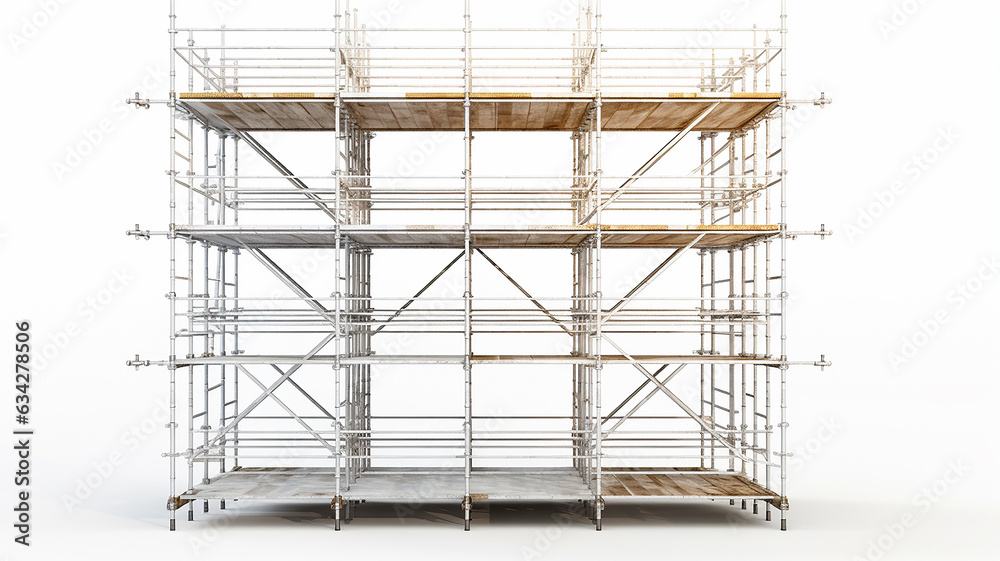 scaffolding isolated on white background abstract development installation construction site scaffolding isolated on white background abstract development installation construction site