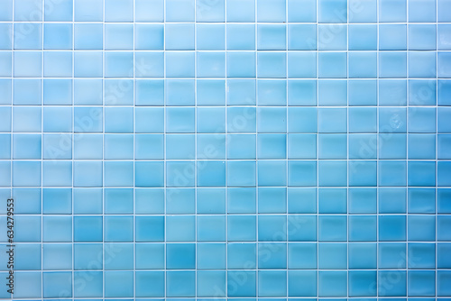 Blue tile wall chequered background bathroom floor texture