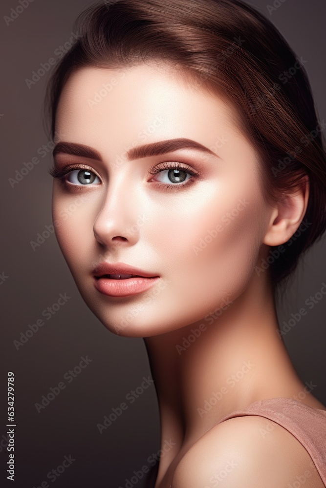 Fototapeta premium studio shot of a beautiful young woman with perfect skin