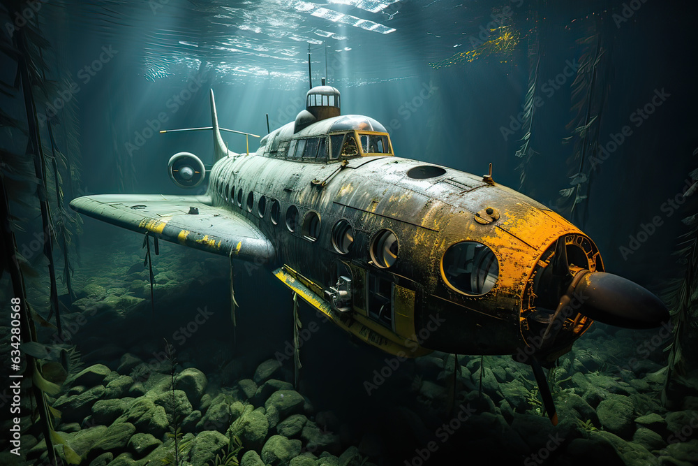 submarine underwater Generative AI submarine underwater Generative AI