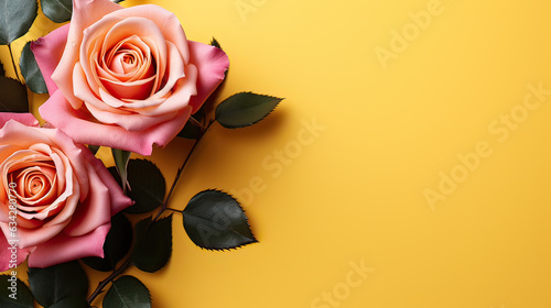 pattern from pink English rose ai Generative