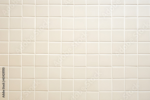 Cream tile wall chequered background bathroom floor texture