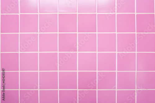 Pink tile wall chequered background bathroom floor texture