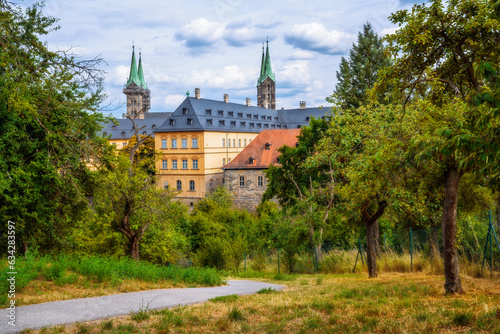 Path to the historic cathedral of Bamberg