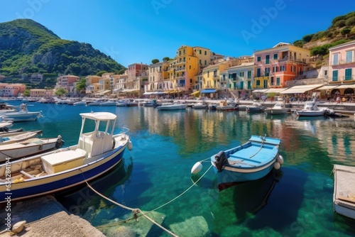 Scenic view of Italian coastal town © mindscapephotos