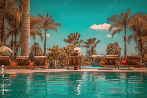 Relaxing by the pool © mindscapephotos
