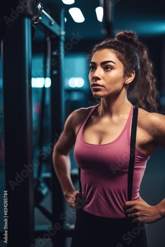 shot of a young woman at the gym