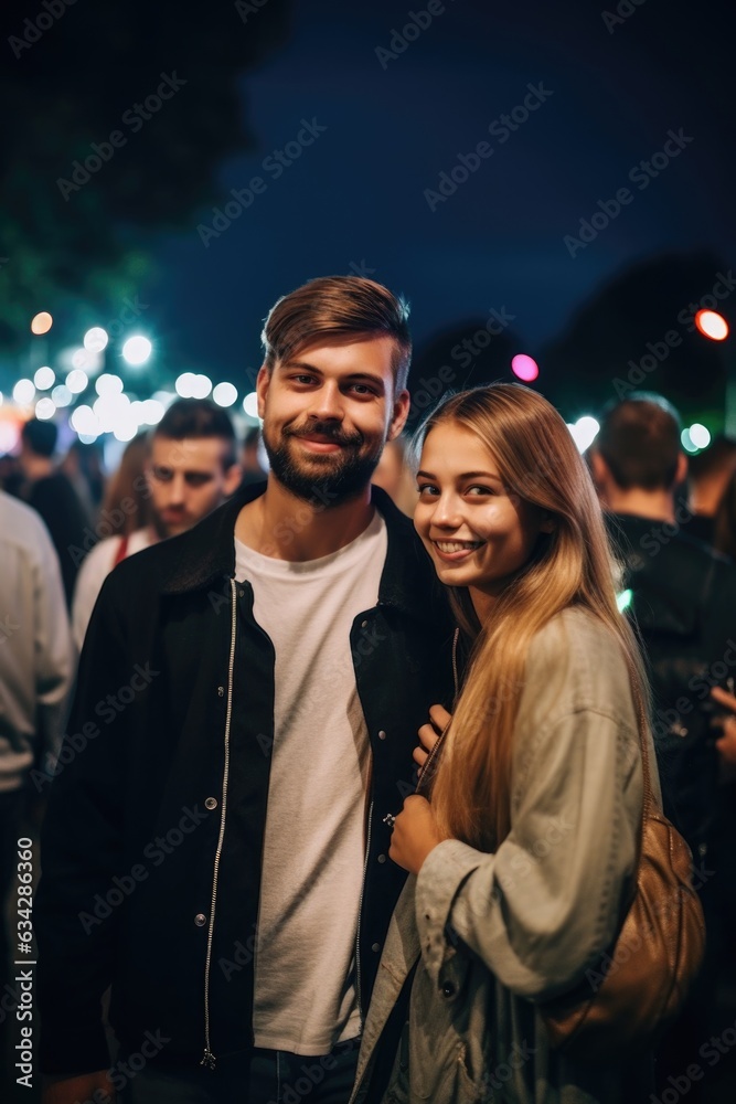 shot of a man and his girlfriend going to a live concert shot of a man and his girlfriend going to a live concert