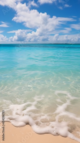 beach with sky and clouds