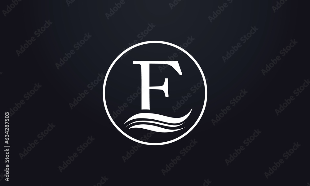 Water wave logo. wave icon and water wave symbol letter Water wave logo. wave icon and water wave symbol letter