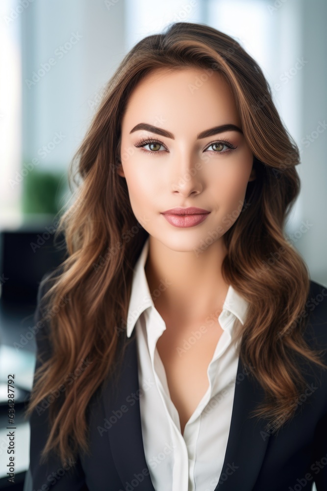 cropped portrait of a beautiful young businesswoman in the office cropped portrait of a beautiful young businesswoman in the office