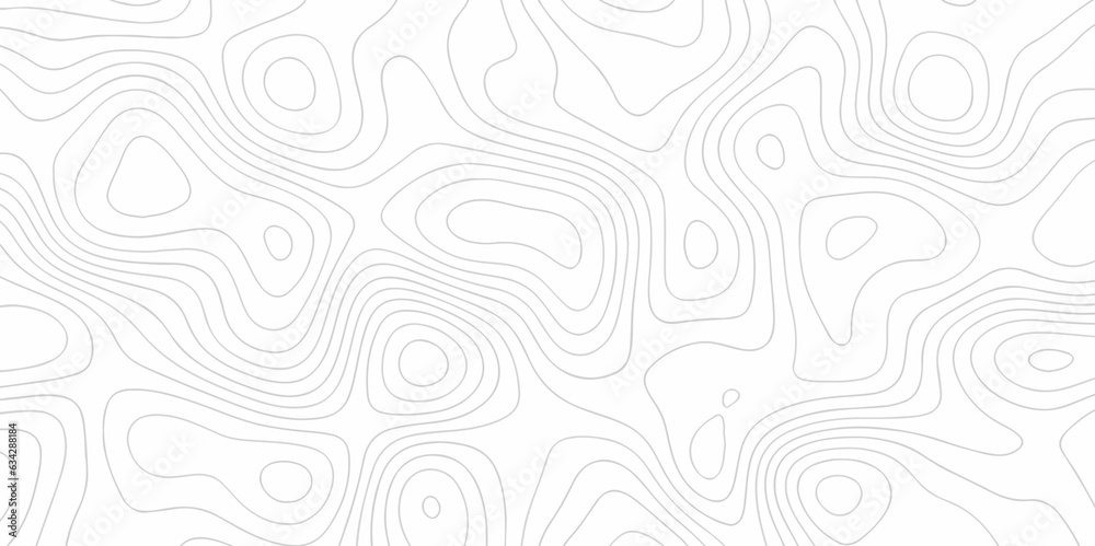 Seamless pattern with lines Topographic map. Geographic mountain relief. Abstract lines background. Contour maps. Vector illustration, Topo contour map on white background, Topographic contour lines