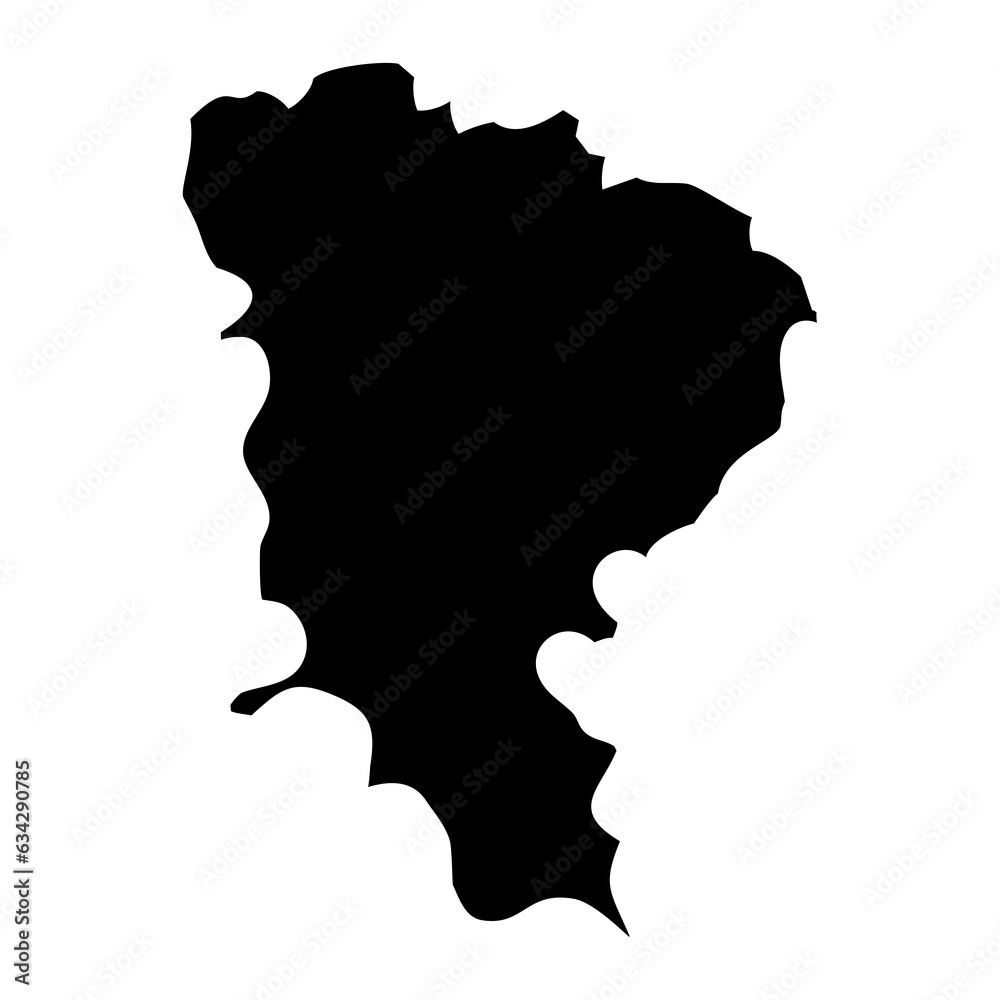 Monufia Governorate map, administrative division of Egypt. Vector illustration.