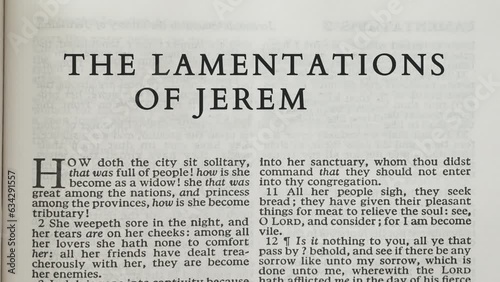 The Lamentations Of Jeremiah photo