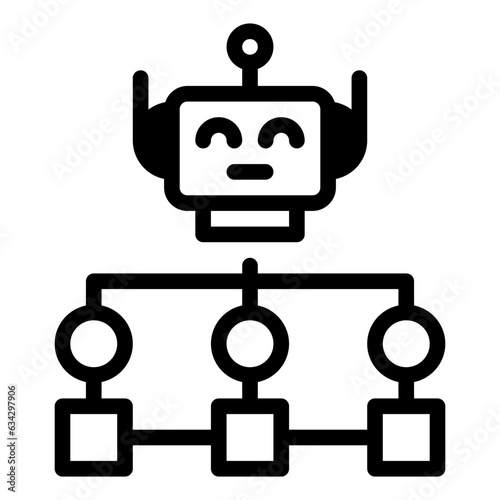 robot algorithm icon