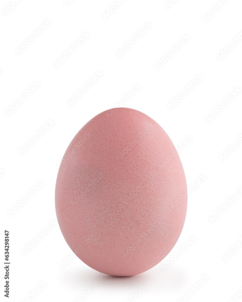 pink easter egg isolated on white background pink easter egg isolated on white background