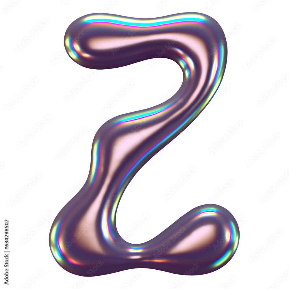 3d Holographic Liquid Letter Z