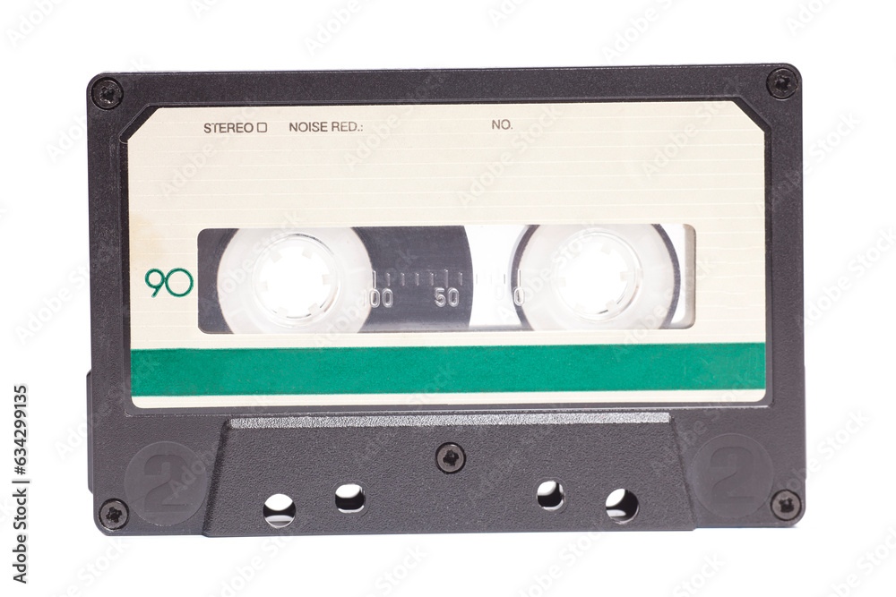 Obraz premium Close up of retro audio cassette tape