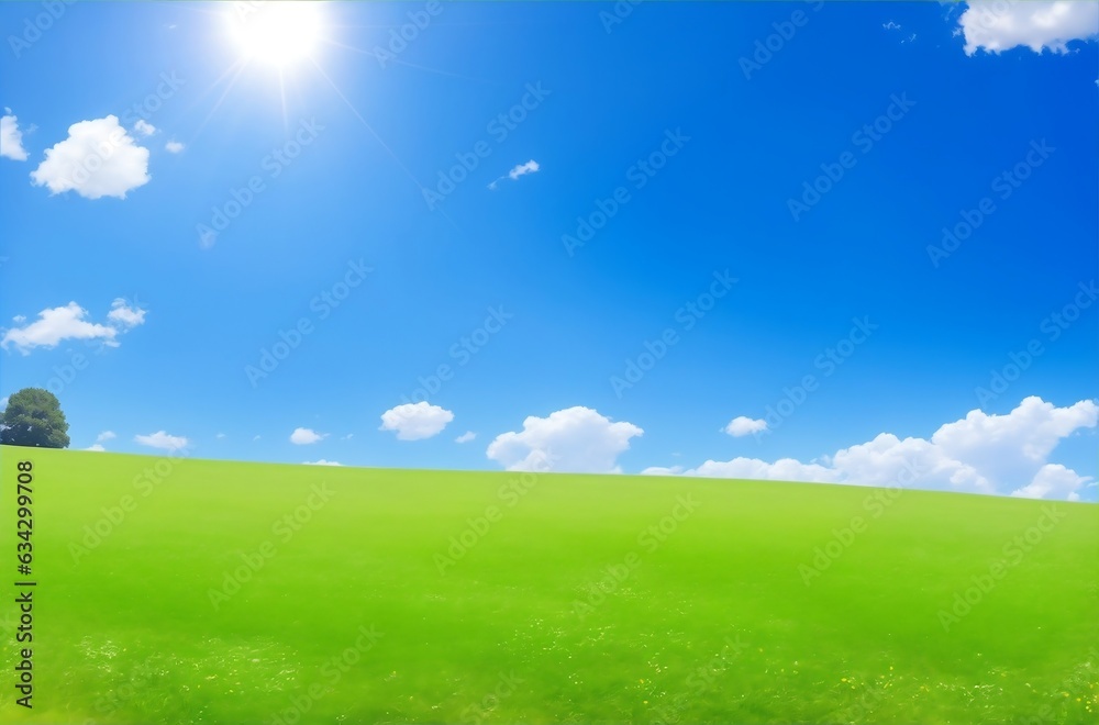 A sun-drenched meadow with a gentle breeze, the sky a brilliant blue with not a cloud in sight, and the air so clean you can almost taste it.Created with generative AI A sun-drenched meadow with a gentle breeze, the sky a brilliant blue with not a cloud in sight, and the air so clean you can almost taste it.Created with generative AI
